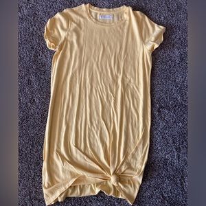 Lucky t-shirt dress yelllow size M NWT